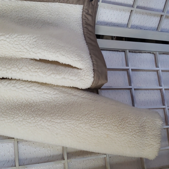 Madewell Snap Button Down Faux Sherpa  Women's Jacket - Picture 3 of 6